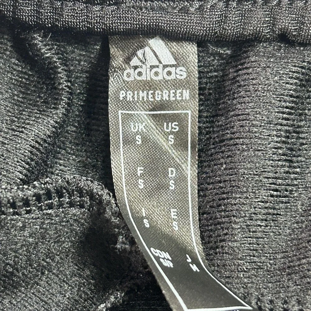 Adidas Primegreen Track Pants Mens Small Black 3 Stripe‎ Elastic Athletic H46110